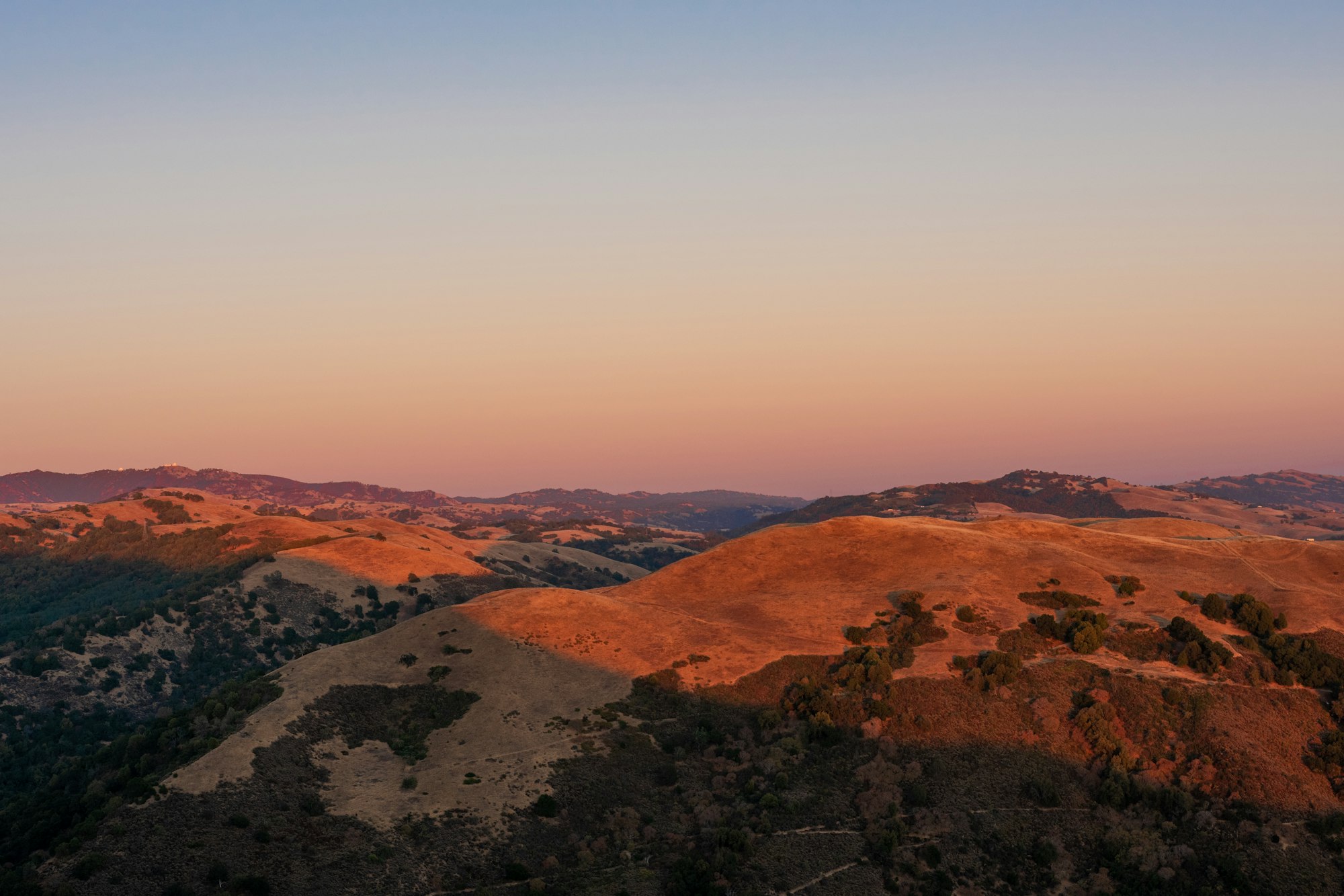 Golden hills above San Jose