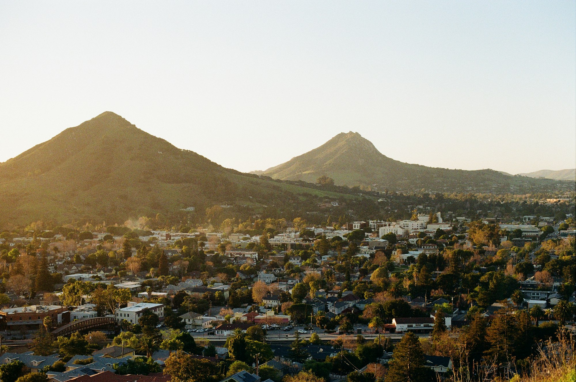 San Luis Obispo at golden hour